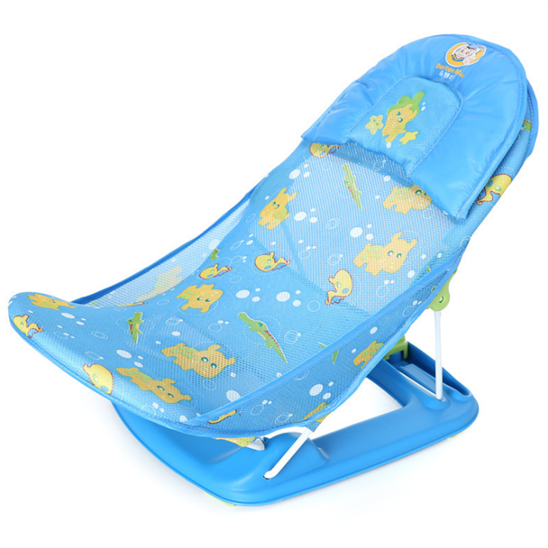 Dr. Ma baby bath chair free inflatable portable storage shampoo comfortable cotton adjustable baby bath chair