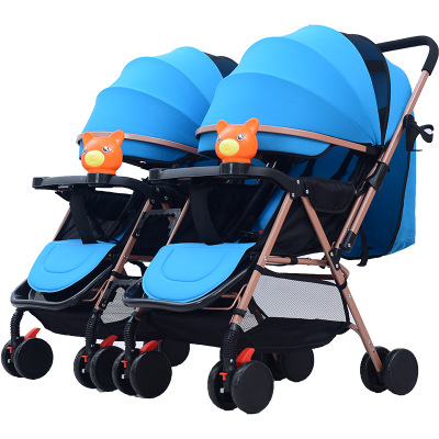 Hua ying twin stroller can split two-way twin stroller which is light and easy to sit and lie down