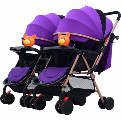 Hua ying twin stroller can split two-way twin stroller which is light and easy to sit and lie down
