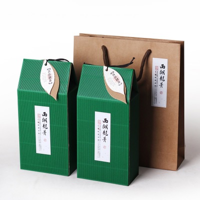 Environmental protection, Taiwan corrugated kraft tea packaging box simple tea box universal tea can folding paper box, gift box