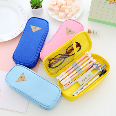 Liancheng stationery Korea stationery simple style large capacity multi-function pen bag clamshell pen bag stationery