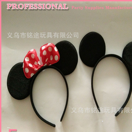Mickey Minnie hair clip spot promotion Mickey Mouse hair clip animal ears mickey hair clip