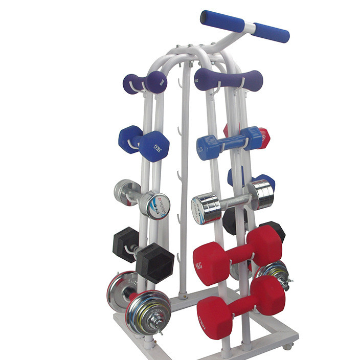 Guangmao sports gym with high-grade steel dumbbell bracket reinforcement of large push display dumbbell frame