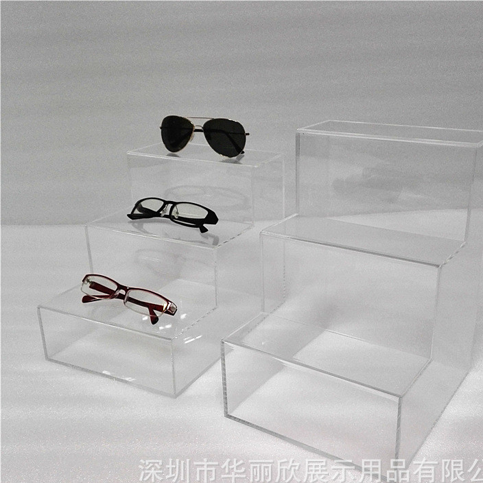 Manufacturers custom acrylic glasses display rack plexiglass multilayer glasses display rack
