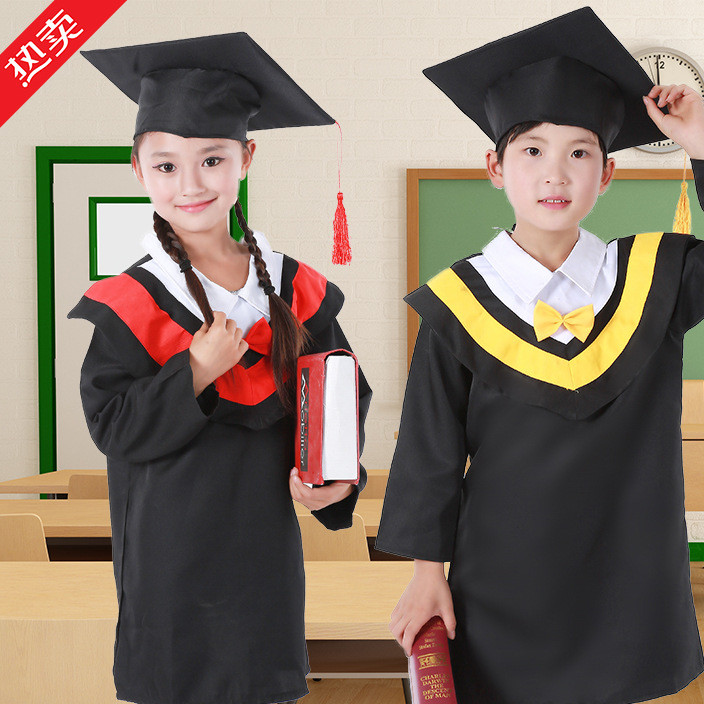 Kindergarten doctor clothing children's doctor clothing hat special package mail primary school graduation as bachelor's gift clothing wholesale