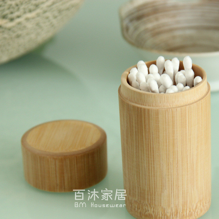 Professional custom-made bamboo rice pot salt pot cotton tip pot toothed bamboo pot