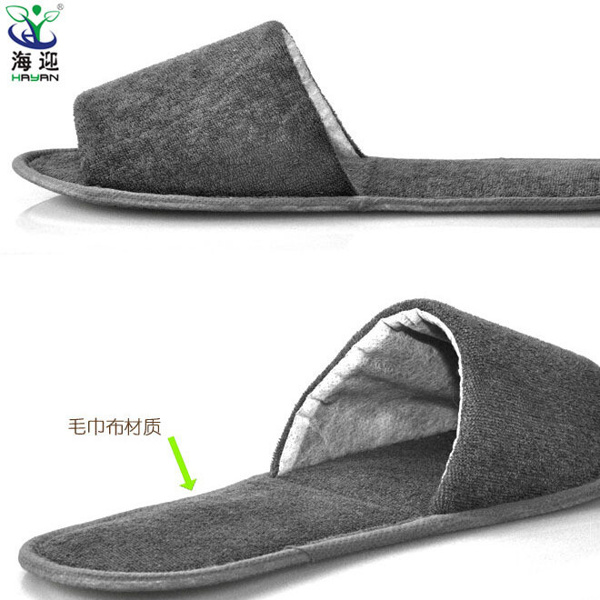 Haiying business travel hotel slippers not disposable home leisure comfortable portable travel folding slippers factory