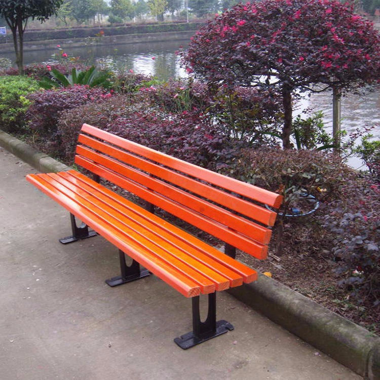 Solid wood leisure chair price from superior anticorrosive wood bench solid wood outdoor bench leisure chair xingkangda