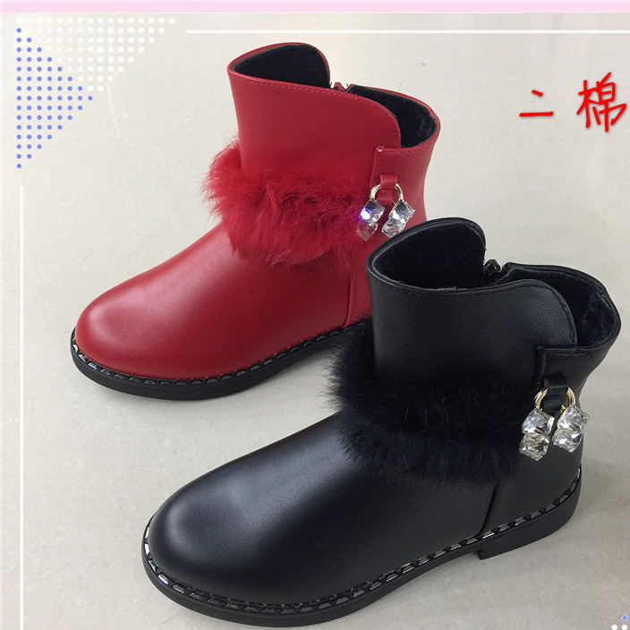 2017 autumn/winter new girl's shoes and boots pure color side zipper ankle boots yongxingda wholesale