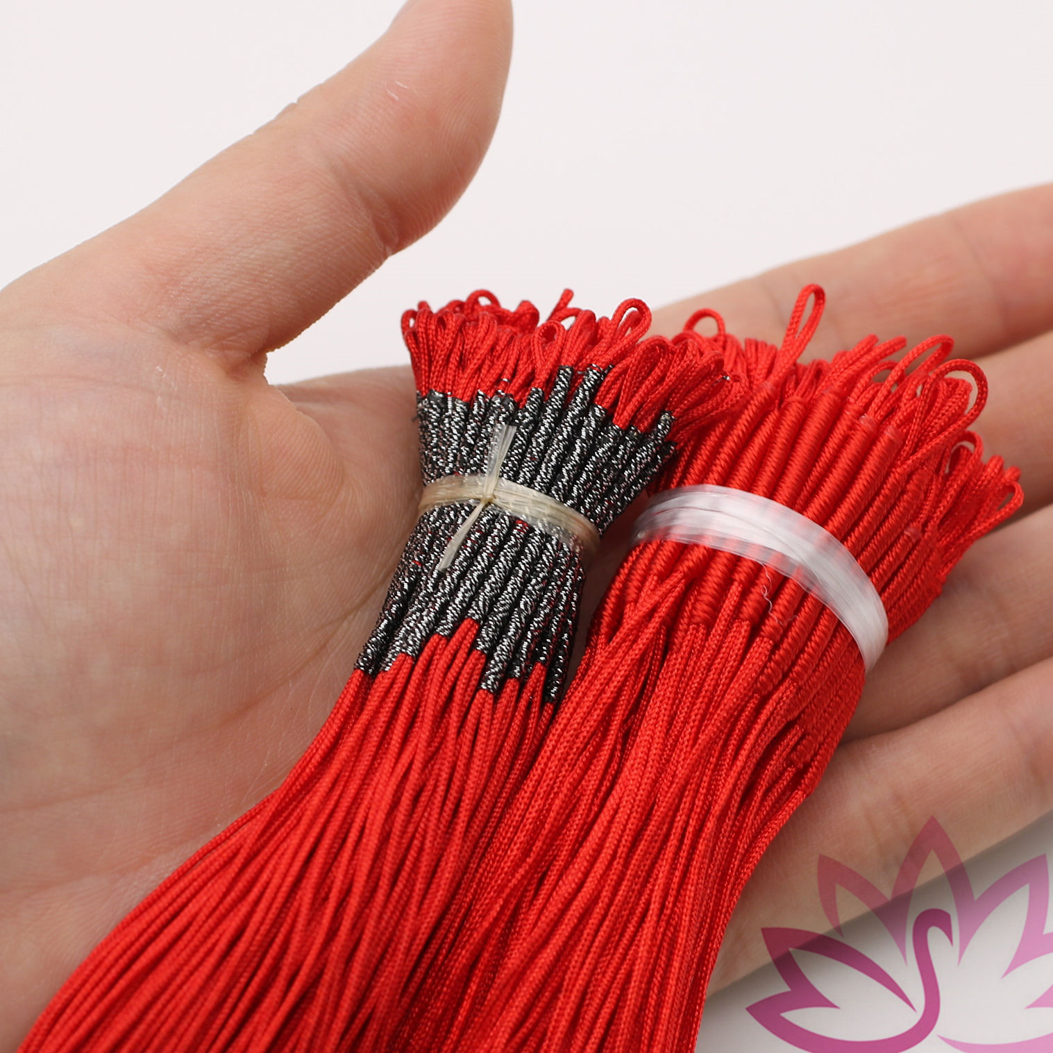 Manufacturers direct Chinese knot coil manual pull ring necklace coil production tassel loop connection ring