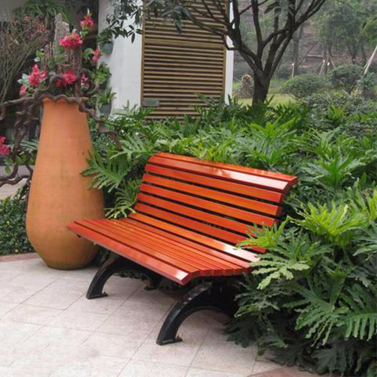 Solid wood chair long-term sales 1.8 meters leisure bench community bench anticorrosive wood bar chair solid wood leisure chair xingda kang