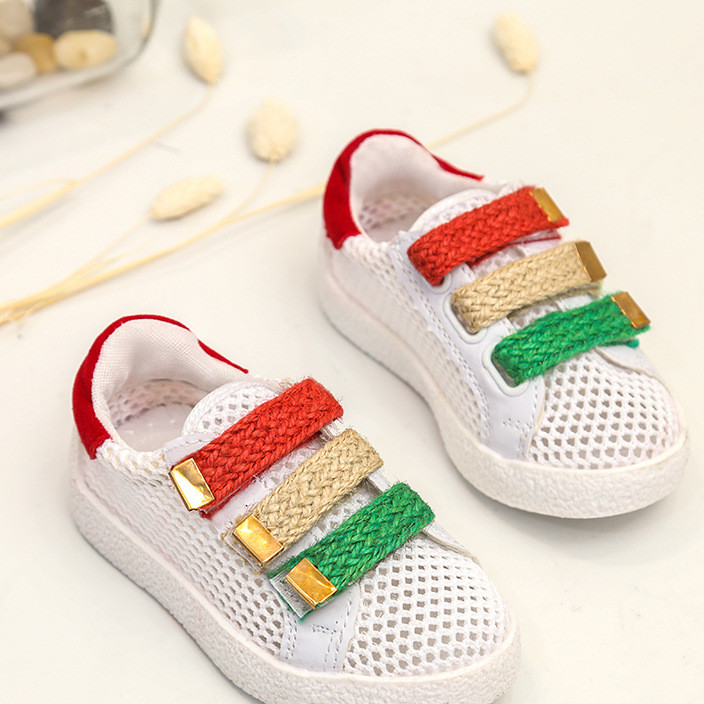 Artie Carson 2017 new boys and girls Korean version of the children's students ribbon Velcro casual children's shoes