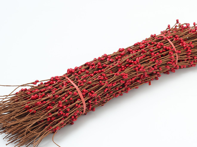 Artificial garland rattan weaving simulation plant berry fruit rattan 40CM material gypsum fruit cuttings red bean branch