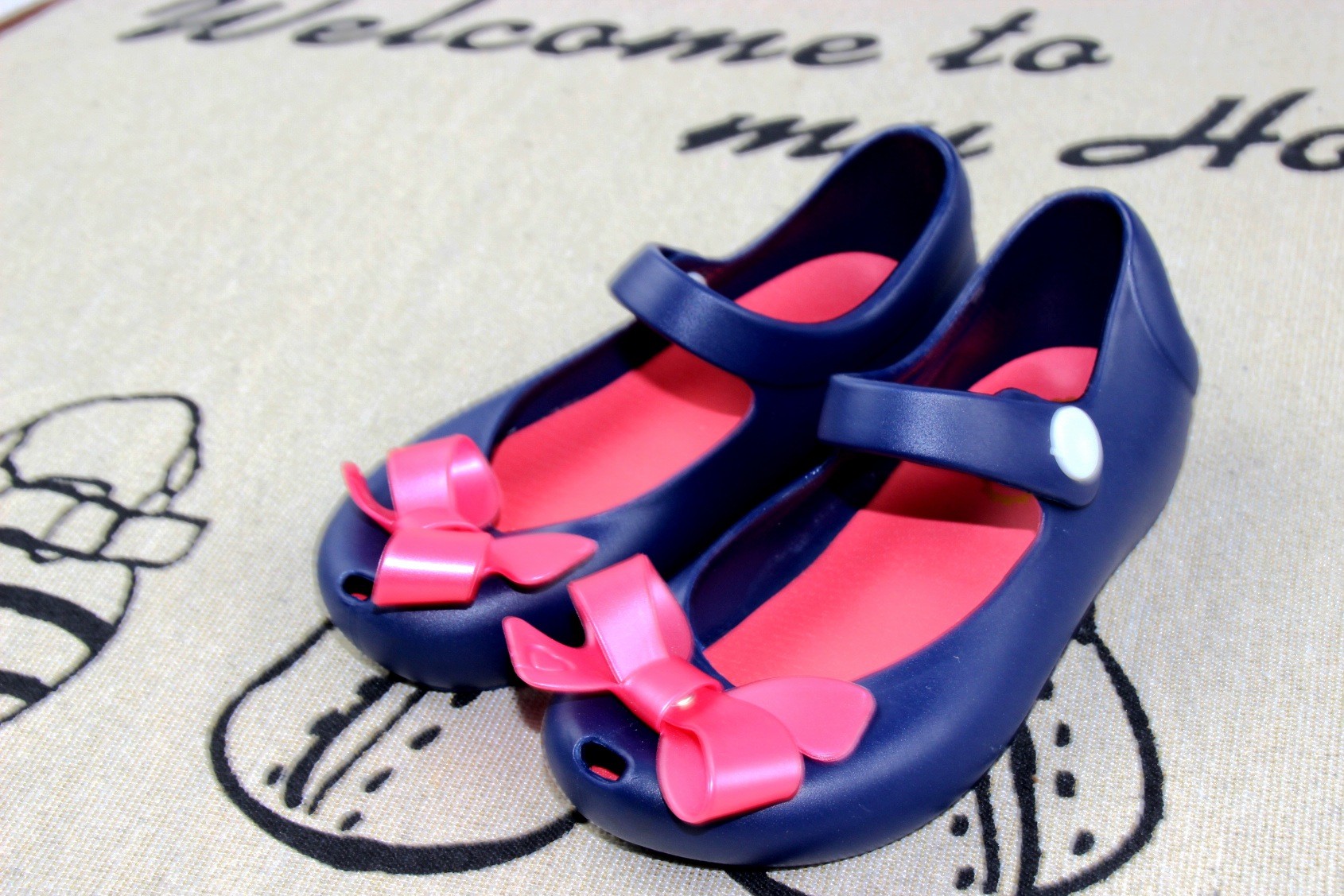 Melissa children's sandals jelly l shoes with bow tie are exported to China