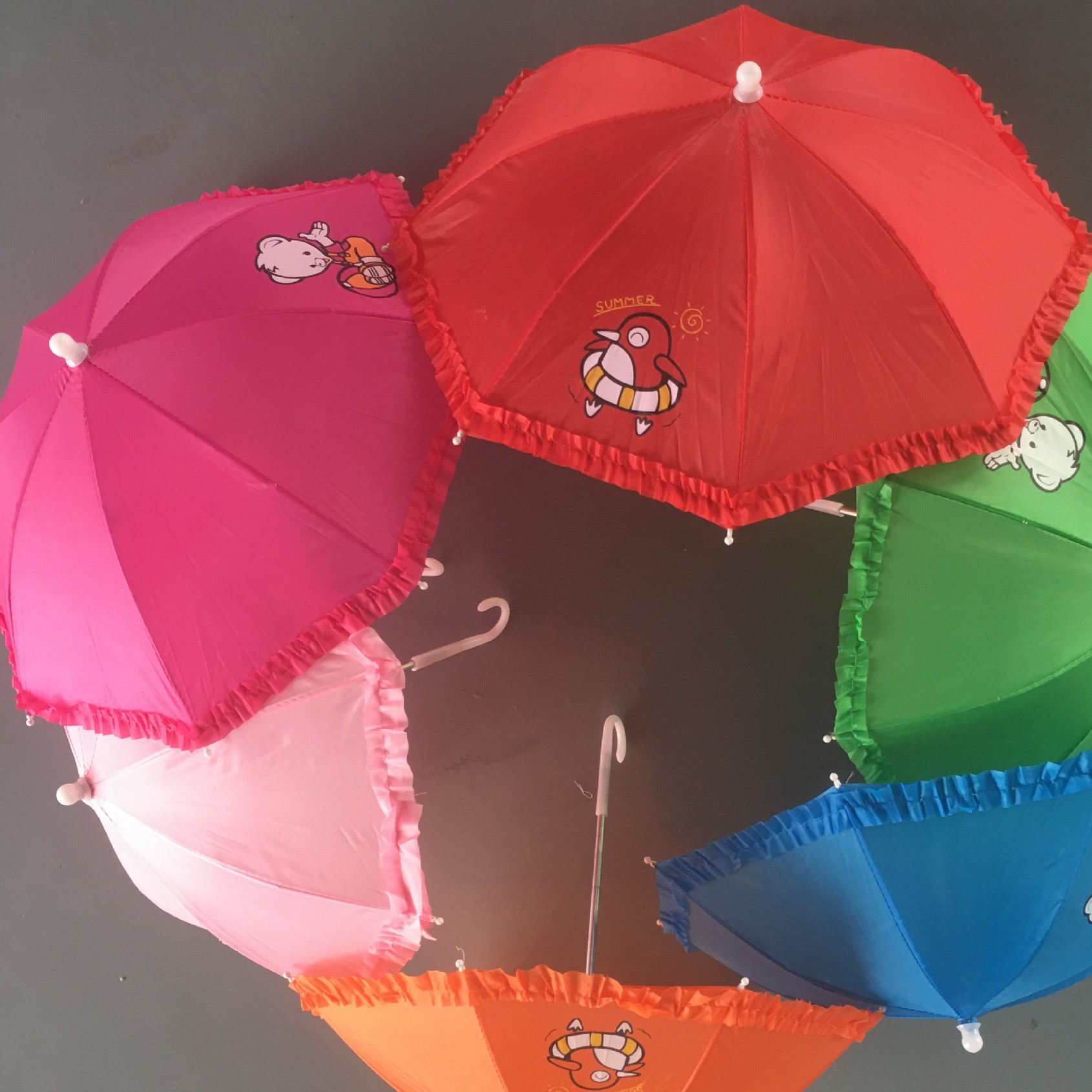 Wholesale umbrella with lace umbrella toys children's umbrella mini props craft umbrella personality cartoon parasol hot