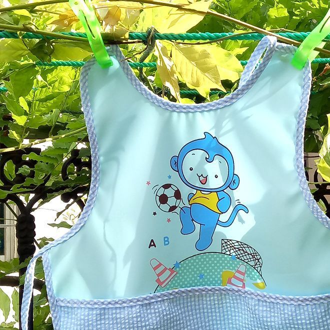 New direct infant wash cotton bib pocket cartoon saliva towel wholesale baby products