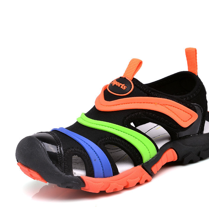 Aliexpress caterpillar sandals baotou children's cool shoes new boys' beach shoes for summer 2018