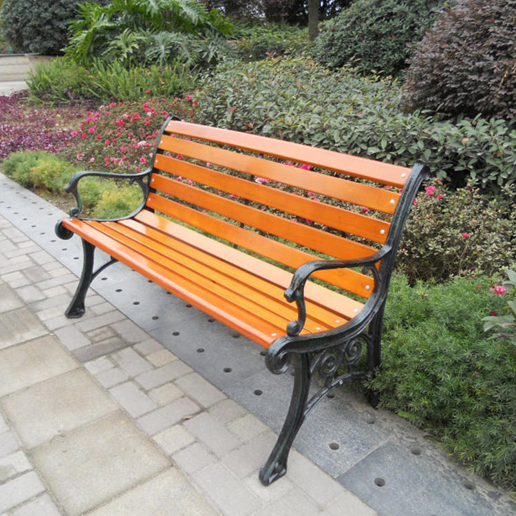 Park chair anticorrosive wood bar chair professional production xingda kang anticorrosive wood bench square plastic wood back chair solid wood leisure chair
