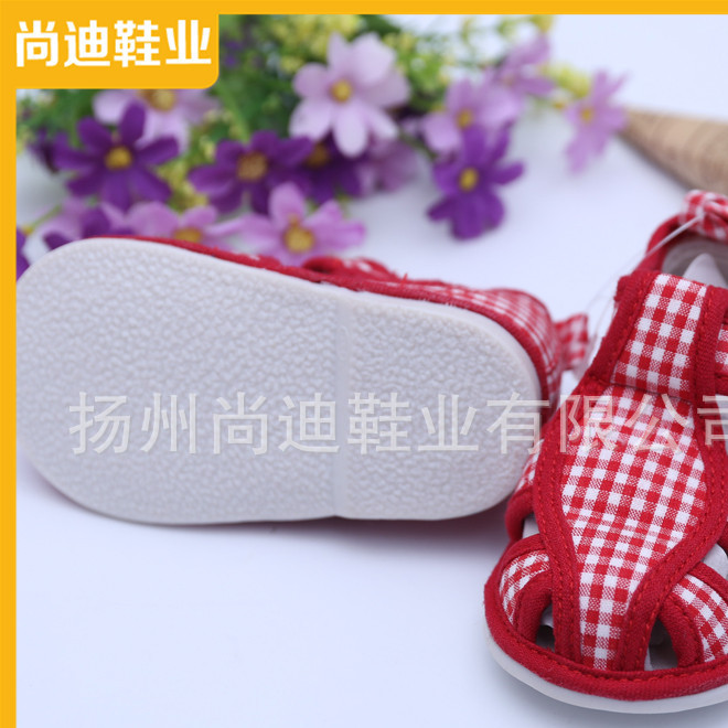 Exclusive customized summer children's canvas shoes girl dance shoes art children's sandals Europe and America baby cloth shoes wholesale