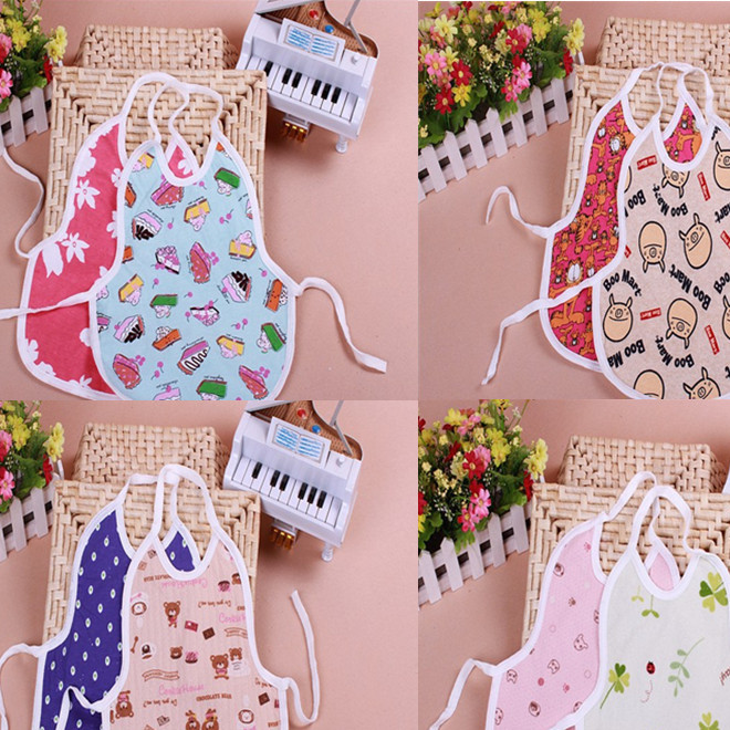 New maternal and child products cartoon waterproof baby cotton saliva towel carter surplus material processing large fashion bib
