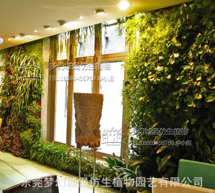 Three-dimensional simulation of plant wall artificial simulation of flower art wall decoration flower outdoor wall art process