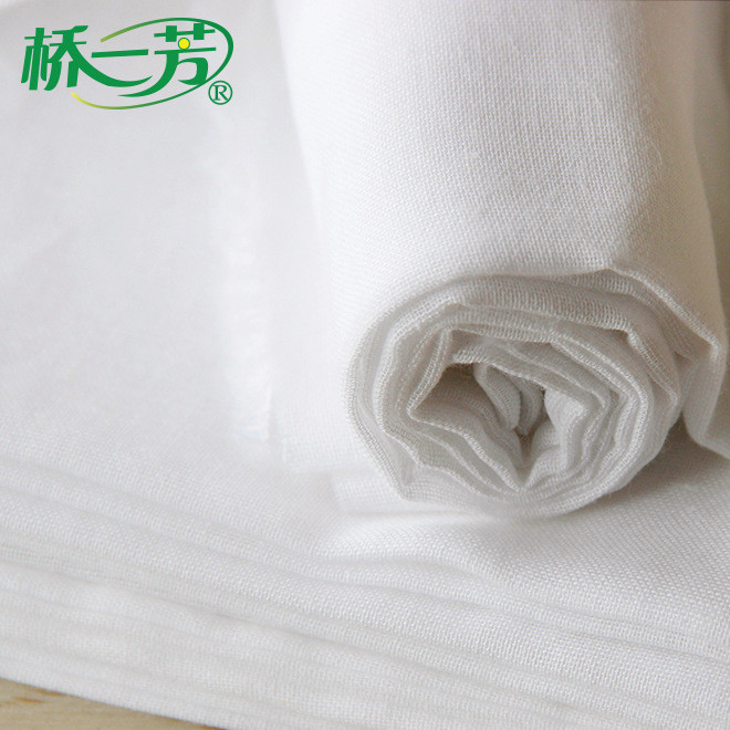 Qiao yifang pure cotton gauze baby gauze saliva towel bib double bleaching gauze wholesale cotton cloth