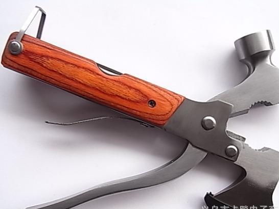 Multi-function color wood ax, life-saving ax, window ax, multi-function tool, pliers, multi-function tool, knife hammer