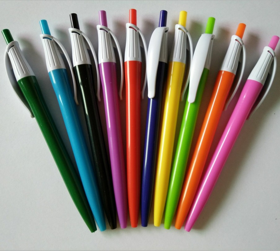 Easy to supply ballpoint pen advertising ballpoint pen solid color and spray paint optional advertising pen custom logo