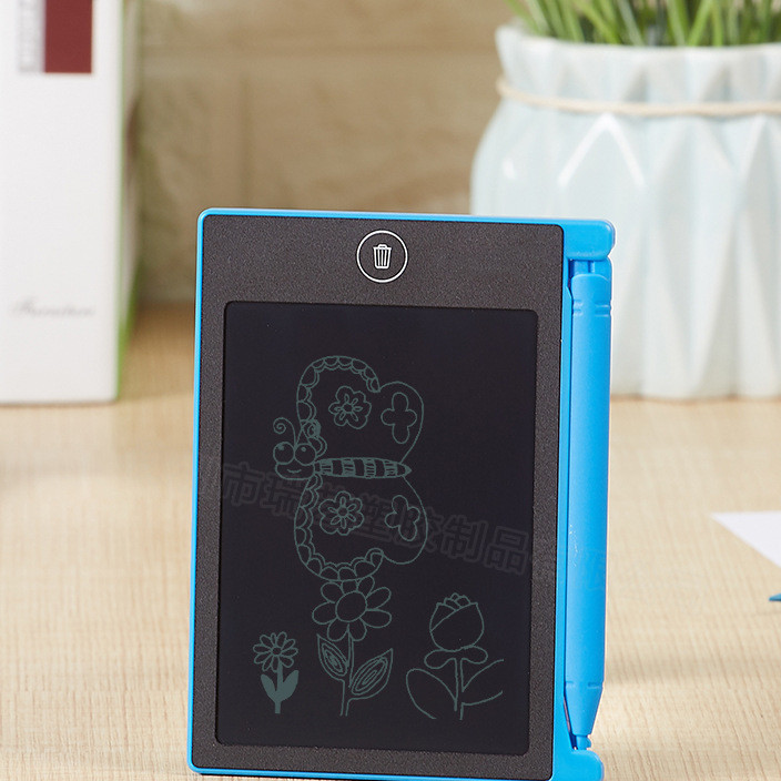 Manufacturers direct 4.4-inch LCD handwriting board early education painting mini message board environmental protection LCD writing board wholesale