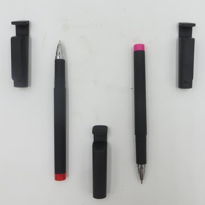 Supply mobile phone holder pen student tool pen socket neutral pen low price promotional pen can be customized advertising logo